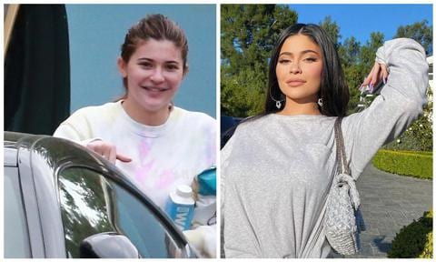 Kylie Jenner goes makeup free